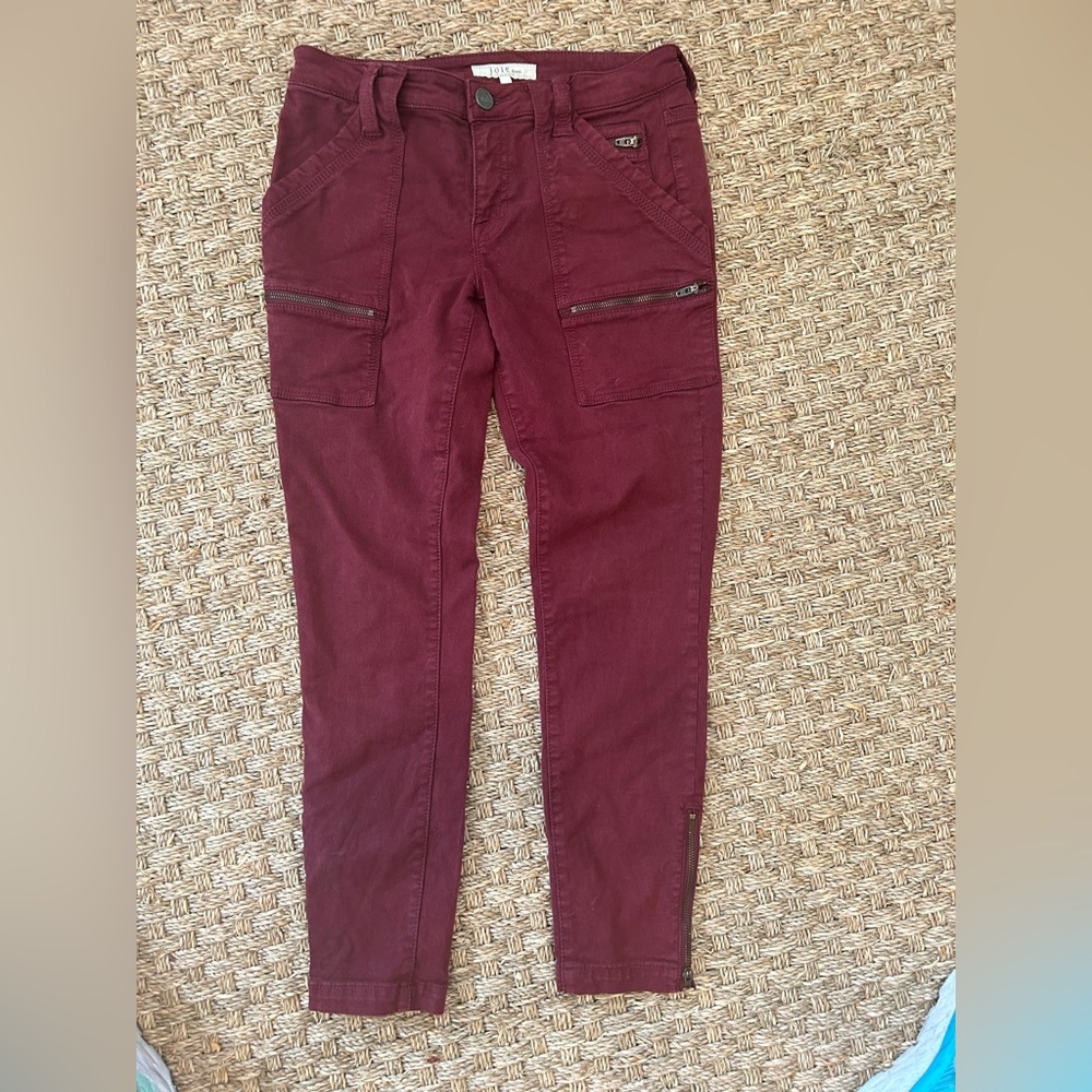 Joie Maroon jeans (27)